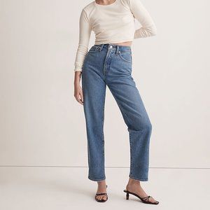 Madewell Perfect Vintage Straight Jean in Earlwood Wash